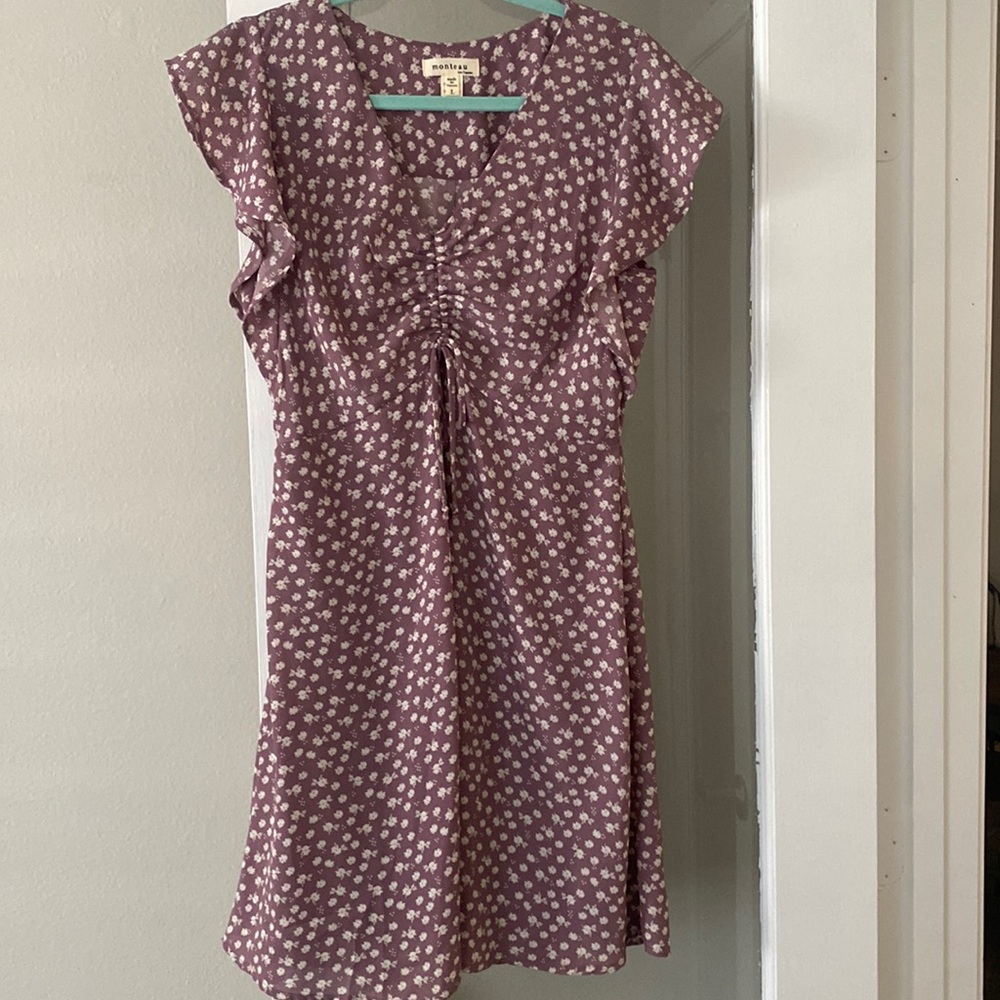 Purple monteau dress